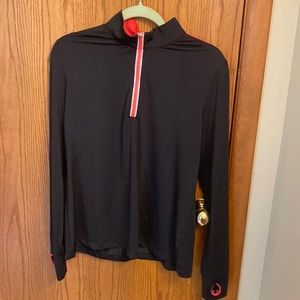 Half zip up long sleeve golf top